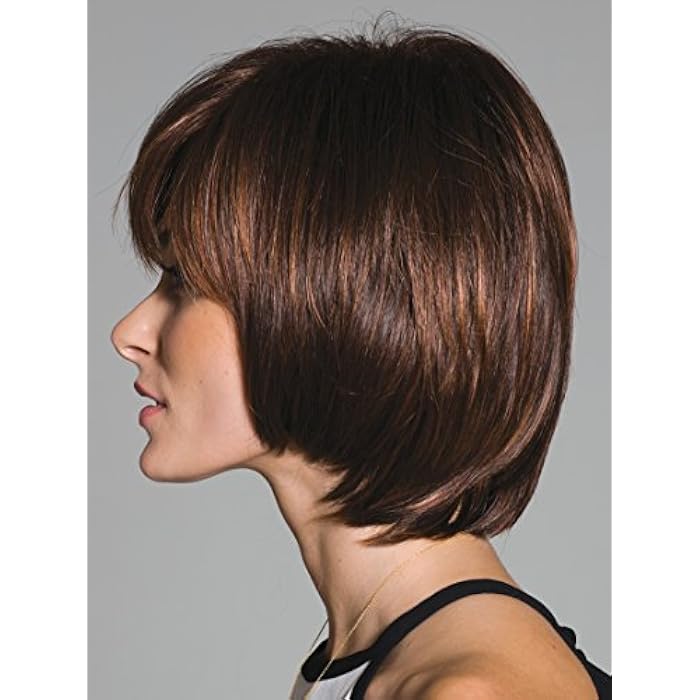 DILLARDS Women's Fashion Exotic Elegant Fluffy Short Straight Wigs (Dark Brown, Sw0016-2) - Image 1